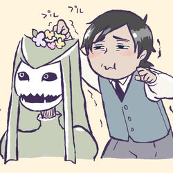 This is a pixiv picture whose title is アホっ面に花.