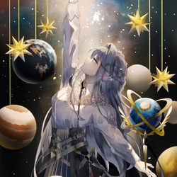 This is a pixiv picture whose title is ★starpole★.