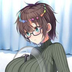 This is a pixiv picture whose title is たわわ分度器.