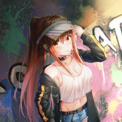 This is a pixiv picture whose title is GRAFFITI.