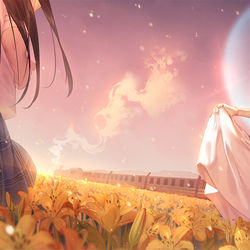 This is a pixiv picture whose title is 暴风雨.