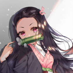 This is a pixiv picture whose title is 禰豆子.