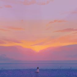 This is a pixiv picture whose title is 追光.