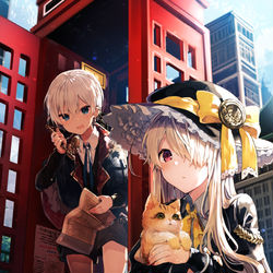 This is a pixiv picture whose title is 迷子.