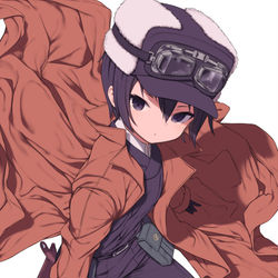 This is a pixiv picture whose title is 旅人さん.