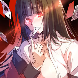 This is a pixiv picture whose title is 賭ケグルイ××.