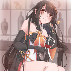This is a pixiv picture whose title is 時間.