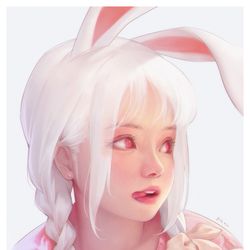 This is a pixiv picture whose title is 🐰玉兔🐰.