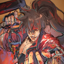 This is a pixiv picture whose title is ギルティギア新作のトレーラー最高でしたらくがき.
