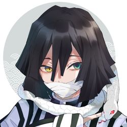 This is a pixiv picture whose title is 伊黒小芭内.