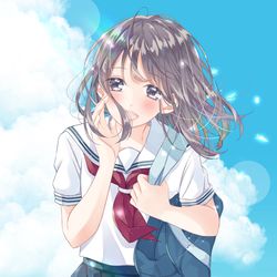 This is a pixiv picture whose title is いっしょに帰ろう？.