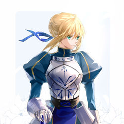 This is a pixiv picture whose title is 騎士王.