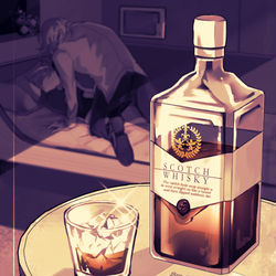 This is a pixiv picture whose title is 【小説表紙/挿絵】Angels' share.
