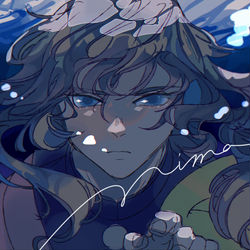 This is a pixiv picture whose title is 揺蕩う.