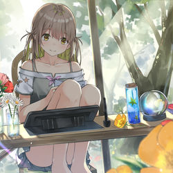 This is a pixiv picture whose title is 休憩.