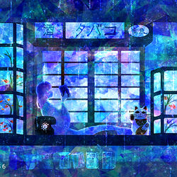 This is a pixiv picture whose title is 店番.