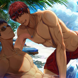 This is a pixiv picture whose title is 夏の思い出.