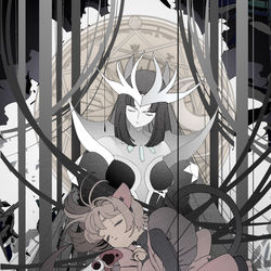 This is a pixiv picture whose title is darken.