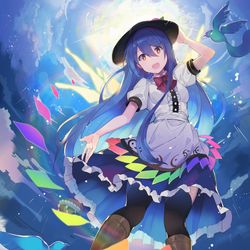 This is a pixiv picture whose title is 天(気の)子.