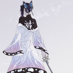 This is a pixiv picture whose title is Kimetsu No Yaiba Shinobu.