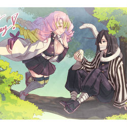 This is a pixiv picture whose title is 伊黒さんお誕生日おめでとう.