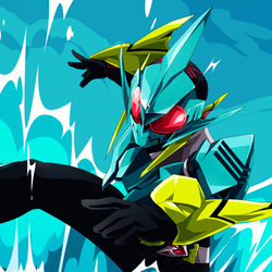 This is a pixiv picture whose title is ゼロワン バイティングシャーク.