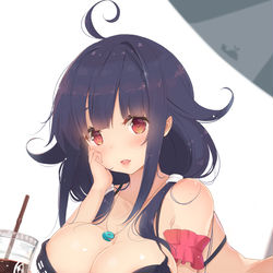This is a pixiv picture whose title is 大鯨ちゃんとビーチにて.