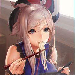 This is a pixiv picture whose title is うどんのサーヴァント.
