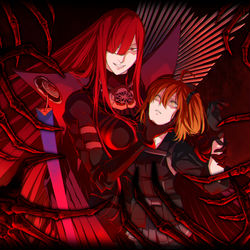 This is a pixiv picture whose title is ここに髑髏の杯を(魔王ノブぐだ♀).