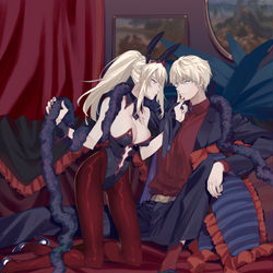 This is a pixiv picture whose title is 黑王.