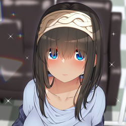 This is a pixiv picture whose title is 日焼け文香.