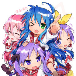 This is a pixiv picture whose title is らき☆すた.