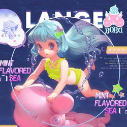 This is a pixiv picture whose title is mint sea.