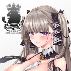 This is a pixiv picture whose title is イラストリアス級航空母艦 3番艦 フォーミダブル.