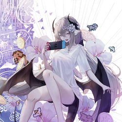 This is a pixiv picture whose title is Lazy Dragon Queen.