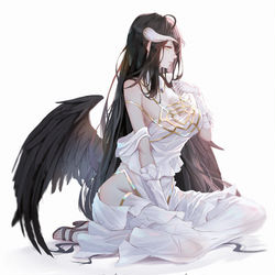 This is a pixiv picture whose title is Albedo.