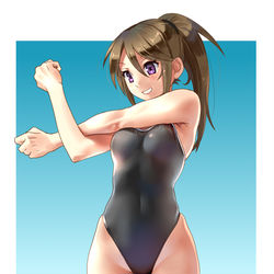 This is a pixiv picture whose title is 競泳水着.