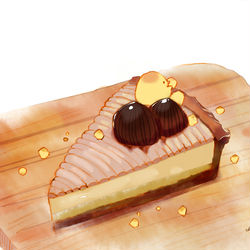 This is a pixiv picture whose title is ナッツたっぷりモンブラン.
