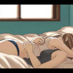 This is a pixiv picture whose title is まだ起きたくない.