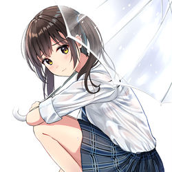 This is a pixiv picture whose title is 「もー遅いよ」.