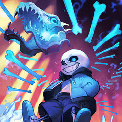This is a pixiv picture whose title is MEGALOVANIA.