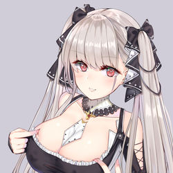 This is a pixiv picture whose title is このおっぱいを搾りたい、、(´・ω・｀).
