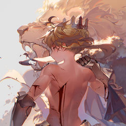This is a pixiv picture whose title is 獅子王.