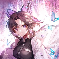 This is a pixiv picture whose title is 蝶.