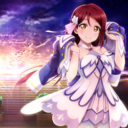 This is a pixiv picture whose title is 梨子誕!.