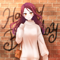 This is a pixiv picture whose title is 梨子誕！.