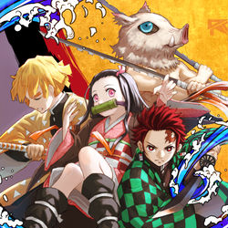 This is a pixiv picture whose title is お題絵その１.