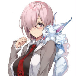 This is a pixiv picture whose title is マシュ&フォウくん.