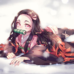 This is a pixiv picture whose title is 雪.