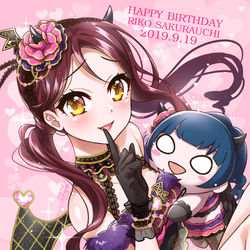 This is a pixiv picture whose title is HBD梨子ちゃん2019.